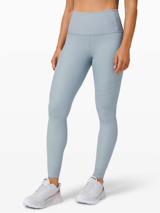 lululemon athletica Pants - Lululemon Zoned In Tight 27” *Envelope Pocket Leggings Size 4 Blue Cast
